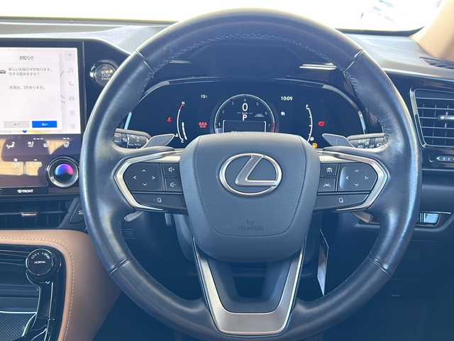 レクサス ＮＸ 250 バージョンL 岐阜県 2023(令5)年 2万km ソニッククォーツ ワンオーナー/サンルーフ/メーカーオプションナビ/フルセグTV/AM/FM/BT/USB/ブラインドスポットモニター/デジタルインナーミラー/アダプティブクルーズコントロール/ETC2.0/前後ドラレコ/バックカメラ(全周囲)/パドルシフト/ステアリング電動チルト/ステアリングヒーター/シートヒーター(全席)/シートクーラー(前席)/パワーシート/シートメモリー/パワーバックドア/プリクラッシュセーフティー/レーンディパーチャーアラート/ロードサインアシスト/フロント/リヤクロストラフィックアラート/レーンチェンジアシスト/プロアクティブドライビングアシスト/パーキングサポートブレーキ/クリアランスソナー/安心降車アシスト/リアカメラディテクション/横滑り防止装置/アイドリングストップ/オートライト/オートハイビーム/電動格納ミラー/スマートキー/プッシュスタート/革巻きステアリング/ECO/SPORTモード