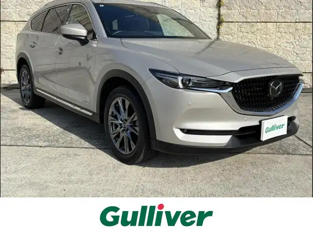 マツダ ＣＸ－８ 25S Lパッケージ 長崎県 2021(令3)年 2.5万km プラチナクォーツメタリック 純正ディスプレイオーディオ/全方位カメラ/衝突軽減システム/BOSEサウンドシステム/レーンアシスト/ブラインドスポットモニター/レーダークルーズ/ETC/レザーシート/パワーシート/シートヒーター/エアシート/ヘッドアップディスプレイ/ステアリングスイッチ/置くだけ充電/オートライト/ルーフレール/純正19インチAW