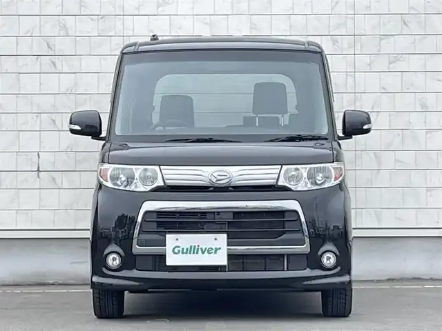 ダイハツ タント カスタム X 岩手県 2012(平24)年 9.9万km ブラックマイカメタリック 4WD/純正SDナビ/→フルセグTV/CD/DVD/BT/USB/ETC/パワースライドドア/オートエアコン/スマートキー/社外アルミホイール/ドアバイザー/フロアマット