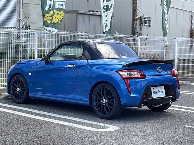 ダイハツ コペン ローブ 兵庫県 2014(平26)年 6.1万km クリアブルークリスタルメタリック 5速MT/ターボ/OPブラックインテリア内装/ブラック内装/ブラックファブリックスポーツシート/ディスプレイオーディオ/Bluetooth/バックカメラ/ETC/LEDヘッドランプ/シートヒーター（運転席/助手席）/プッシュスタート/スマートキー/ロールバー/エアロディフレクター/取扱説明書・保証書
