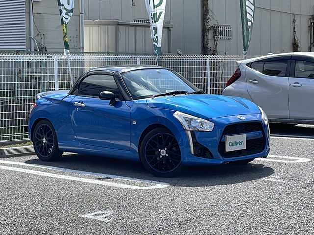 ダイハツ コペン ローブ 兵庫県 2014(平26)年 6.1万km クリアブルークリスタルメタリック 5速MT/ターボ/OPブラックインテリア内装/ブラック内装/ブラックファブリックスポーツシート/ディスプレイオーディオ/Bluetooth/バックカメラ/ETC/LEDヘッドランプ/シートヒーター（運転席/助手席）/プッシュスタート/スマートキー/ロールバー/エアロディフレクター/取扱説明書・保証書