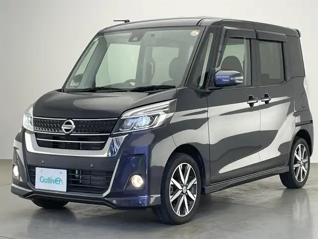日産 デイズ ルークス ハイウェイスター Gターボ 愛知県 2019(平31)年 5万km プレミアムパープルP 純正ナビ　フルセグＴＶ　Ｂｌｕｅｔｏｏｔｈ　全方位カメラ　エマージェンシーブレーキ　ターボ搭載　クルーズコントロール　車線逸脱　両側パワースライドドア　純正ドラレコナビ連動　ＬＥＤオートライト　禁煙車