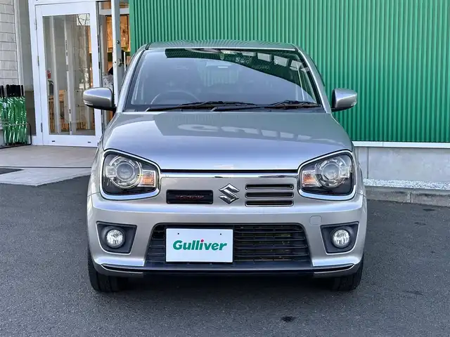 スズキ アルト ワークス 宮城県 2016(平28)年 5.8万km スチールシルバーM 5速MT/ターボ/社外ナビ（NX615）/・CD/DVD/・地デジTV/ETC/ドライブレコーダー/革巻きステアリング/HIDヘッドランプ/フォグランプ/電動格納ミラー/社外マフラー（ROSSOMODELLO）/純正15インチアルミホイール/純正フロアマット/ドアバイザー/Wエアバッグ