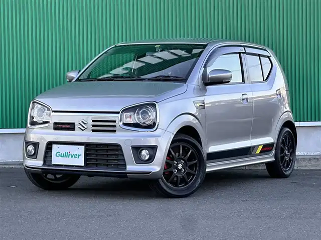 スズキ アルト ワークス 宮城県 2016(平28)年 5.8万km スチールシルバーM 5速MT/ターボ/社外ナビ（NX615）/・CD/DVD/・地デジTV/ETC/ドライブレコーダー/革巻きステアリング/HIDヘッドランプ/フォグランプ/電動格納ミラー/社外マフラー（ROSSOMODELLO）/純正15インチアルミホイール/純正フロアマット/ドアバイザー/Wエアバッグ