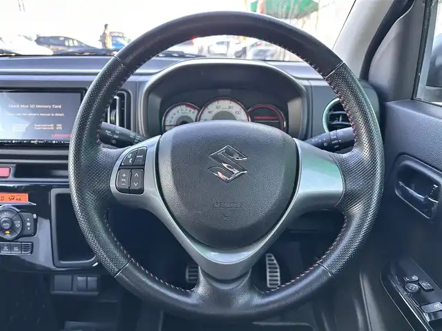 スズキ アルト ワークス 宮城県 2016(平28)年 5.8万km スチールシルバーM 5速MT/ターボ/社外ナビ（NX615）/・CD/DVD/・地デジTV/ETC/ドライブレコーダー/革巻きステアリング/HIDヘッドランプ/フォグランプ/電動格納ミラー/社外マフラー（ROSSOMODELLO）/純正15インチアルミホイール/純正フロアマット/ドアバイザー/Wエアバッグ