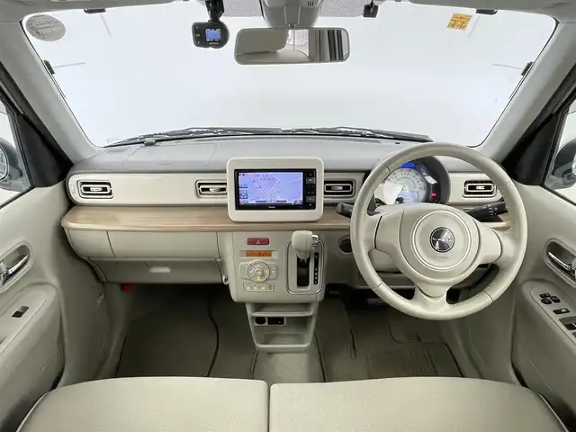 スズキ ラパン X 千葉県 2018(平30)年 4.7万km フォーンベージュメタリック/ホワイト2トーンルーフ 禁煙車/衝突軽減ブレーキ/横滑り防止装置/７型ワイドモニターナビ/フルセグ/Bluetooth接続/ＤＶＤ/ＣＤ再生可/バックカメラ/運転席シートヒーター/アイドリングストップ/プッシュスタート/HIDヘッドライト/オートライト/ビルトインETC/１４インチアルミホイール/運転席/助手席エアバッグ搭載