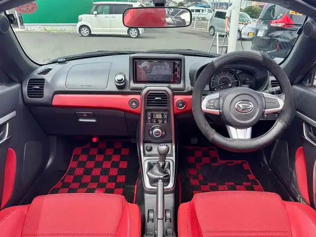 ダイハツ コペン ローブ 宮城県 2018(平30)年 2.8万km リキッドシルバーM 5MT/電動オープン/社外SDナビ/【CD・DVD・SD・BT・フルセグTV】/前席シートヒーター/純正16インチAW/横滑り防止装置/電動格納ミラー/LEDヘッドライト/フォグライト/フロアマット/スマートキー/ETC