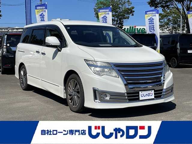 日産 エルグランド 250ハイウェイスター 宮城県 2014(平26)年 11.9万km ブリリアントホワイトパール (株)IDOMが運営する【じしゃロン仙台店】の自社ローン専用車両になりますこちらは現金またはオートローンご利用時の価格です。自社ローンご希望の方は別途その旨お申付け下さい/両側パワースライドドア/パワーシート/バックカメラ/クルーズコントロール/Bluetooth/電動リアゲート
