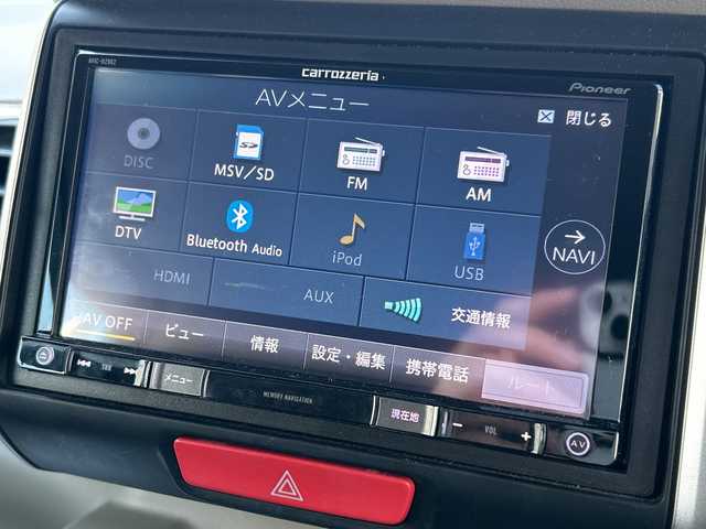 ホンダ Ｎ ＢＯＸ スラッシュ G・L ノヴァカントリースタイル 長野県 2019(平31)年 6.5万km プラチナホワイトパール ・社外7インチメモリーナビゲーション/CD DVD フルセグTV Bluetooth/・バックカメラ/・ビルトインETC/・ワンオーナー/・ステアリングヒーター/・シートヒーター(D/N)/・オートライト/・HIDヘッドライト/・ウィンカーミラー/・電動格納ミラー/・スマートキー/・エンジンプッシュスタート