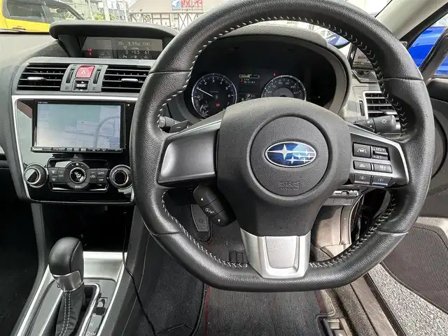 スバル レヴォーグ 1．6GT アイサイト 奈良県 2014(平26)年 3.5万km クリスタルブラックシリカ 1オーナー/STiフロントエアロ/4WD/純正ディーラーナビ(CN-R300D)/BT/TV/DVD/CD/USB/iPod//衝突軽減システム/レーンキープアシスト/追従式クルコン/横滑り防止装置/ドラレコ/ETC/レーダー探知機/フルフラットシート/パドルシフト/ステアリングスイッチ/保証書・取説・スペアキー付