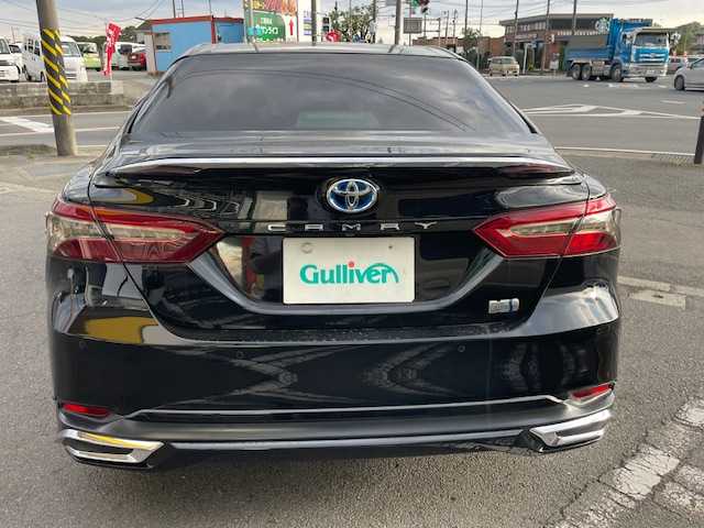 トヨタ カムリ G レザーパッケージ 神奈川県 2018(平30)年 4.7万km アティチュードブラックマイカ ・純正ナビ（CD/DVD/ワンセグ/SD/USB)/・バックカメラ/・モデリスタエアロ/・テレビキャンセラー/・前方ドライブレコーダー/・ETC2.0/・オートクルーズコントロール/・シートヒーター/・純正17インチAW/・前後コーナーセンサー/・LEDヘッドライト/・オートライト/・オートマチックハイビーム/・衝突軽減システム/・レーンキープアシスト/・横滑り防止装置/・パワーシート/・スマートキー/・スペアキー