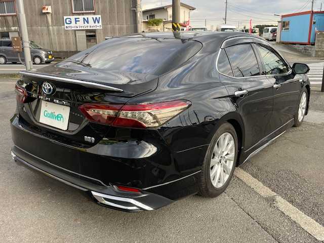 トヨタ カムリ G レザーパッケージ 神奈川県 2018(平30)年 4.7万km アティチュードブラックマイカ ・純正ナビ（CD/DVD/ワンセグ/SD/USB)/・バックカメラ/・モデリスタエアロ/・テレビキャンセラー/・前方ドライブレコーダー/・ETC2.0/・オートクルーズコントロール/・シートヒーター/・純正17インチAW/・前後コーナーセンサー/・LEDヘッドライト/・オートライト/・オートマチックハイビーム/・衝突軽減システム/・レーンキープアシスト/・横滑り防止装置/・パワーシート/・スマートキー/・スペアキー