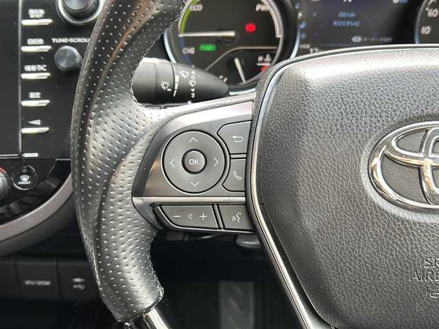 トヨタ カムリ G レザーパッケージ 広島県 2018(平30)年 4.7万km アティチュードブラックマイカ 純正ナビ（CD/DVD/フルセグTV/SD/USB)/バックカメラ/モデリスタエアロ/前方ドライブレコーダー/ビルトインETC2.0/レーダークルーズコントロール/BSM/RCTA/シートヒーター/純正17インチAW/前後コーナーセンサー/LEDヘッドライト/オートライト/オートマチックハイビーム/衝突軽減システム/レーンキープアシスト/横滑り防止装置/パワーシート/スマートキー/スペアキー