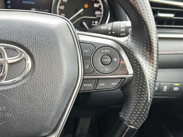 トヨタ カムリ G レザーパッケージ 広島県 2018(平30)年 4.7万km アティチュードブラックマイカ 純正ナビ（CD/DVD/フルセグTV/SD/USB)/バックカメラ/モデリスタエアロ/前方ドライブレコーダー/ビルトインETC2.0/レーダークルーズコントロール/BSM/RCTA/シートヒーター/純正17インチAW/前後コーナーセンサー/LEDヘッドライト/オートライト/オートマチックハイビーム/衝突軽減システム/レーンキープアシスト/横滑り防止装置/パワーシート/スマートキー/スペアキー