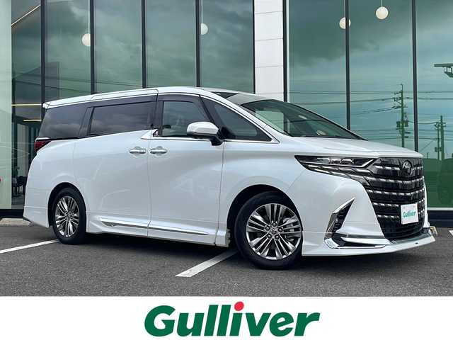トヨタ アルファード Z 福岡県 2024(令6)年 2.4万km プラチナホワイトパールマイカ ・ワンオーナー/・純正オプションモデリスタエアロパーツ/・純正オプション左右独立ムーンルーフ/・純正オプションデジタルインナーミラー/・純正オプションスペアタイヤ/・純正ナビ　フルセグ　Bluetooth/　アップルカープレイ/・全方位カメラ/・ビルトインETC/・スマートキー/・ブラインドスポットモニター/・