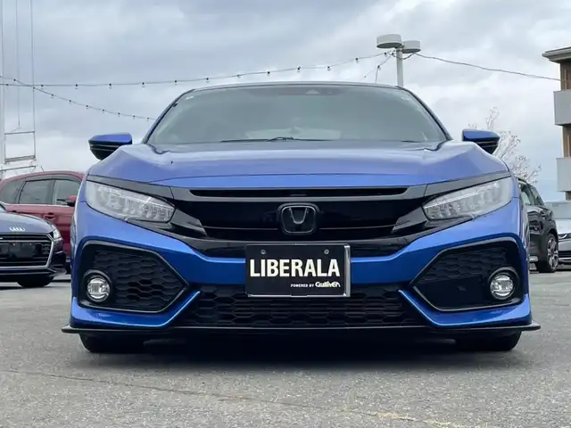 ホンダ シビック ハッチバック ホンダセンシング 岩手県 2019(平31)年 12.7万km プレミアムクリスタルブルークリスタル HONDA SENSING/(CMBS・LKA・ACC・LKAS・オートハイビーム)/6速MT/純正ナビTV/D/Nシートヒーター/ワンオーナー/ブレーキホールド/純正OPテールゲートスポイラー/デポレーシングブーストメーター/SPOONシフトノブ/社外17インチアルミ/(フロント：5次元 INPERIO リア：クリムゾン リネアスポーツ)/ロッソモデオマフラー/ブラックエンブレム(メーカーOP)/USサイドマーカー/Raysホイールナット/ZERO1000 エアクリーナー/シエクル ブローオフジェット/灯火類LED交換済/RSR TI‐2000 ダウンサス/SPOONシートベルトカバー/タイヤ前輪サマー 後輪スタッドレス