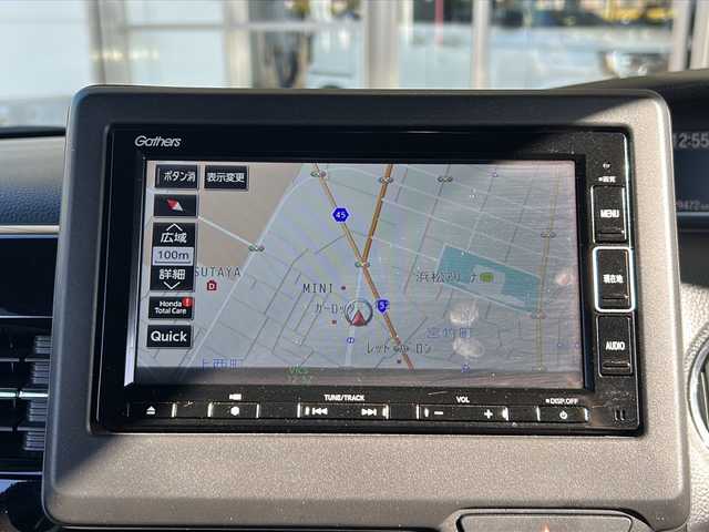 ホンダ Ｎ ＢＯＸ カスタム L ターボ 静岡県 2023(令5)年 3万km ミッドナイトブルービームM 【安全装備】/ホンダセンシング/アダプティブ・クルーズ・コントロール（ACC）/・作動車速域：約30km/hから100km/h間/車線維持支援システム（LKAS）/・作動車速：約65km/hから100km/h間/・ステアリング制御/衝突軽減ブレーキ（CMBS）/・歩行者検知機能/・作動車速：約80km/h未満時/・対向車車速：約30km/hから80km/h時/誤発進抑制機能（前進）/・ミリ波レーダー検知：作動車速10km/h未満/歩行者事故低減ステアリング/・作動車速10km/hから40km/h間/路外逸脱抑制機能/・作動車速：約60km/hから100km/h間/先行車発進お知らせ機能/標識認識機能/オートハイビーム/誤発進抑制機能（後進）・ソナー検知：作動車速10km/h未満 /【主要装備】/・純正ナビ　/・フルセグテレビ　/・前後ドライブレコーダー　/・両側パワースライドドア　/・パーキングセンサー　/・ＬＥＤヘッドライト　/・ＥＴＣ　/・ステアリングスイッチ　/・ハーフレザーシート　/・シートヒーター