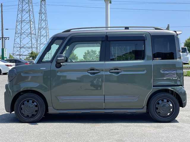 スズキ スペーシア ギア HYBRID XZターボ 道央・札幌 2021(令3)年 0.1万km未満 クールカーキパールメタリック/ガンメタリック2トーン ４WD/ワンオーナー/社外メモリーナビ/CD/DVD/BT/フルセグ/衝突被害軽減ブレーキ/横滑り防止装置/レーダークルーズコントロール/レーンキープアシスト/リヤパーキングセンサー/バックカメラ/ビルトインETC2.0/ドライブレコーダー/アイドリングストップ/両側パワースライドドア/前席シートヒーター/シートカバー/革巻きステアリング/ステアリングリモコン/パドルシフト/AC100V/プッシュスタート/スマートキー/LEDヘッドライト/h粗衣オートライト/オートハイビーム/フォグランプ/電動格納ミラー/ヒーテッドドアミラー/ウィンカーミラー/純正フロアマット/ドアバイザー
