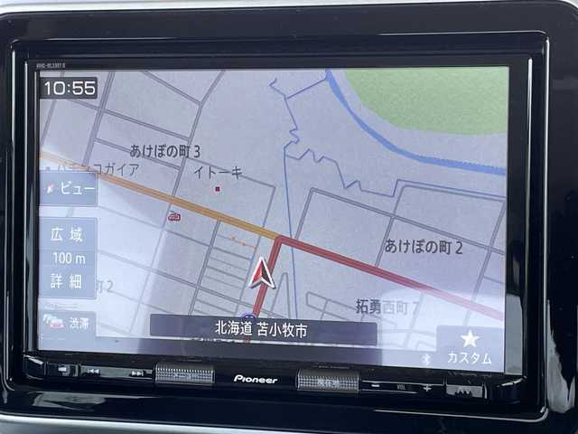 スズキ スペーシア ギア HYBRID XZターボ 道央・札幌 2021(令3)年 0.1万km未満 クールカーキパールメタリック/ガンメタリック2トーン ４WD/ワンオーナー/社外メモリーナビ/CD/DVD/BT/フルセグ/衝突被害軽減ブレーキ/横滑り防止装置/レーダークルーズコントロール/レーンキープアシスト/リヤパーキングセンサー/バックカメラ/ビルトインETC2.0/ドライブレコーダー/アイドリングストップ/両側パワースライドドア/前席シートヒーター/シートカバー/革巻きステアリング/ステアリングリモコン/パドルシフト/AC100V/プッシュスタート/スマートキー/LEDヘッドライト/h粗衣オートライト/オートハイビーム/フォグランプ/電動格納ミラー/ヒーテッドドアミラー/ウィンカーミラー/純正フロアマット/ドアバイザー