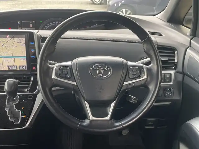 トヨタ エスティマ アエラス プレミアム 神奈川県 2017(平29)年 7.7万km ブラック ワンオーナー/純正ナビ(DVD/CD/AM/FM/BT/SD)/フルセグTV/純正フリップダウンモニター/バックカメラ/トヨタセーフティセンス/クルーズコントロール/レーンキープアシスト/オートハイビーム/横滑り防止装置/両側パワースライドドア/ハーフレザーシート/運転席パワーシート/2列シートオットマン付き/純正フットランプ/TEIN車高調/社外ウィンカーミラー(Silk Blazeレンズ)/前後ターンシグナルランプ社外LED電球/LEDヘッドライト/スマートキー　2本/保証書/取扱説明書＆ナビ取説