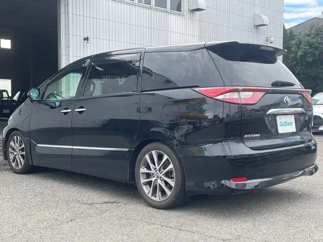 トヨタ エスティマ アエラス プレミアム 神奈川県 2017(平29)年 7.7万km ブラック ワンオーナー/純正ナビ(DVD/CD/AM/FM/BT/SD)/フルセグTV/純正フリップダウンモニター/バックカメラ/トヨタセーフティセンス/クルーズコントロール/レーンキープアシスト/オートハイビーム/横滑り防止装置/両側パワースライドドア/ハーフレザーシート/運転席パワーシート/2列シートオットマン付き/純正フットランプ/TEIN車高調/社外ウィンカーミラー(Silk Blazeレンズ)/前後ターンシグナルランプ社外LED電球/LEDヘッドライト/スマートキー　2本/保証書/取扱説明書＆ナビ取説