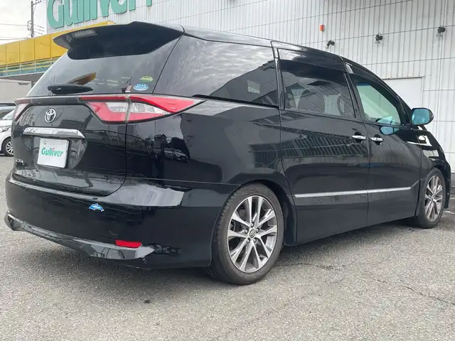 トヨタ エスティマ アエラス プレミアム 神奈川県 2017(平29)年 7.7万km ブラック ワンオーナー/純正ナビ(DVD/CD/AM/FM/BT/SD)/フルセグTV/純正フリップダウンモニター/バックカメラ/トヨタセーフティセンス/クルーズコントロール/レーンキープアシスト/オートハイビーム/横滑り防止装置/両側パワースライドドア/ハーフレザーシート/運転席パワーシート/2列シートオットマン付き/純正フットランプ/TEIN車高調/社外ウィンカーミラー(Silk Blazeレンズ)/前後ターンシグナルランプ社外LED電球/LEDヘッドライト/スマートキー　2本/保証書/取扱説明書＆ナビ取説