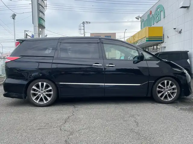 トヨタ エスティマ アエラス プレミアム 神奈川県 2017(平29)年 7.7万km ブラック ワンオーナー/純正ナビ(DVD/CD/AM/FM/BT/SD)/フルセグTV/純正フリップダウンモニター/バックカメラ/トヨタセーフティセンス/クルーズコントロール/レーンキープアシスト/オートハイビーム/横滑り防止装置/両側パワースライドドア/ハーフレザーシート/運転席パワーシート/2列シートオットマン付き/純正フットランプ/TEIN車高調/社外ウィンカーミラー(Silk Blazeレンズ)/前後ターンシグナルランプ社外LED電球/LEDヘッドライト/スマートキー　2本/保証書/取扱説明書＆ナビ取説