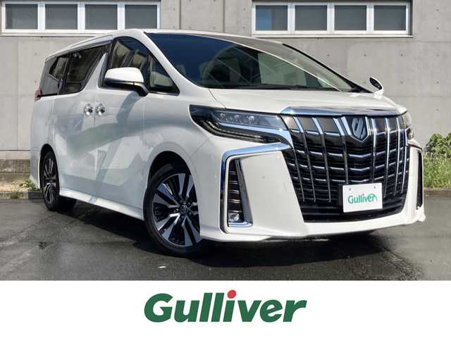 トヨタ アルファード S Cパッケージ 静岡県 2020(令2)年 7万km ホワイトパールクリスタルシャイン Toyota Safety Sense/純正メモリーナビ/　AM FM Bluetooth USB AppleCarPlay AndroidAuto/オプションCD・DVDプレイヤー/バックモニター/前方ドライブレコーダー/LEDオートヘッドランプ/シーケンシャルターンランプ/パワーシート(前席+2列目)/シートヒーター＆シートベンチレーション/両側パワースライドドア/前後方クリアランスソナー/純正18インチアルミホイール/ツインムーンルーフ/純正12.1インチフリップダウンモニター/ビルトインETC/ブラックレザーシート