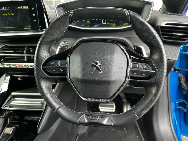プジョー プジョー ２０８ GT 富山県 2021(令3)年 4.2万km 青 純正モニター/AM/FMラジオ/Bluetooth接続/App-conect/USB接続/バックカメラ/D/N席シートヒーター/前ドラレコ/ACC/ETC/オートエアコン/インテリジェントハイビーム/車線逸脱防止/盗難防止/オートロック