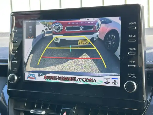 トヨタ カローラツーリング ハイブリッド ダブルバイビー 大阪府 2021(令3)年 4.7万km スパークリングブラックパールクリスタルシャイン トヨタセーフティセンス/・アダプティクブクルーズコントロール/・プリクラッシュセーフティー/・レーントレーシングアシスト/・クリアランスソナー/・オートマチックハイビーム/・ロードサインアシスト/純正9インチナビ/・Bluetooth/CD/DVD/AppleCarPlay/ラジオ/　Miracast/AndroidAuto/主要装備/・バックカメラ/・ブラインドスポットモニター/・ヘッドアップディスプレイ/・オートホールド/・ステアリングヒーター/・ステアリングリモコン/・TOMSエアロ（フロント・サイド・リアアンダー・マフラー有）/・ドライブレコーダー/・ETC2.0