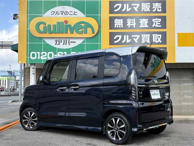 ホンダ Ｎ ＢＯＸ カスタム L 三重県 2021(令3)年 2.2万km 紺Ⅱ ♪ホンダセンシング♪/純正8型ナビ/　・Bluetooth/　・フルセグＴＶ/　・ＤＶＤ再生/　・ＵＳＢ/　・録音/バックガイドモニター/アダプティブクルーズコントロール/両側パワースライド/全席革調シート/クリアランスソナー/スマートキー/プッシュスタート/ＬＥＤヘッドライト/ＬＥＤフォグライト/D/N席シートヒーター/ドライブレコーダー（前後）/オートリトラクタブルミラー/ターンミラー/ｖシートバックテーブル/ビルトインＥＴＣ/純正フロアマット/ステアリングスイッチ/プライバシーガラス/横滑り防止機能