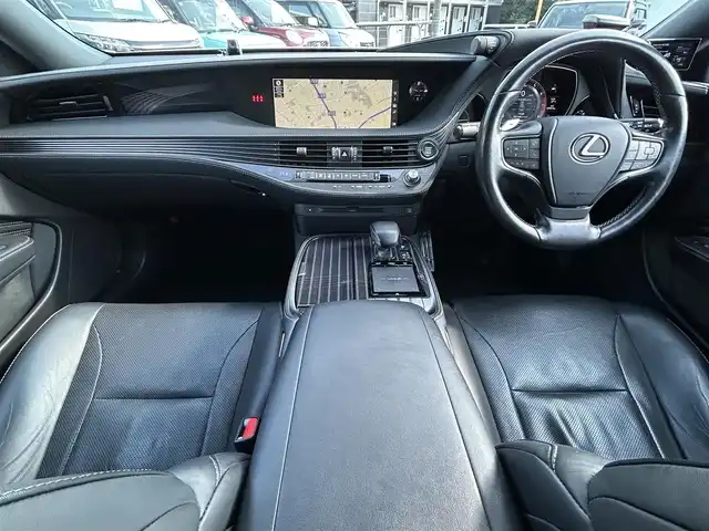 レクサス ＬＳ 500 Iパッケージ 愛知県 2019(平31)年 6万km ソニッククォーツ レクサスセーフティセンス/全方位モニター/クルーズコントロール/レーンキープアシスト/衝突被害軽減ブレーキ/パーキングアシスト/ブラインドスポットモニター/純正SDナビ/FM/AM/フルセグTV/BT/DISC/SD/USB/Miracast/純正フロアマット/デジタルインナーミラー/パドルシフト/HUD/サイドバイザー/社外レーダー/クリアランスソナー/TVキャンセラー/前席シートヒーター/前席シートクーラー/ETC2.0/スマートキー