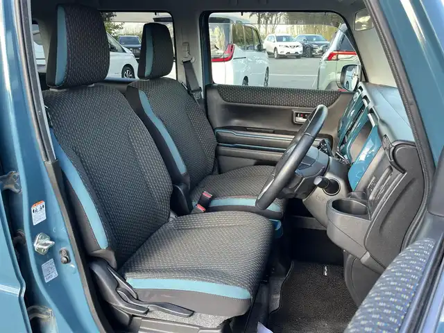 スズキ ハスラー HYBRID X ターボ 奈良県 2020(令2)年 7万km デニムブルー ガンメタリック 2トーン 純正8インチナビ（CN-RZ853）/（フルセグ/BT/CD/DVD）/レーダークルーズコントロール/パドルシフト/アラウンドビューモニター/後方コーナーセンサー/衝突軽減システム/レーンキープアシスト/前席シートヒーター/LEDヘッドライト/ETC/純正15インチAW/スペアキーX1