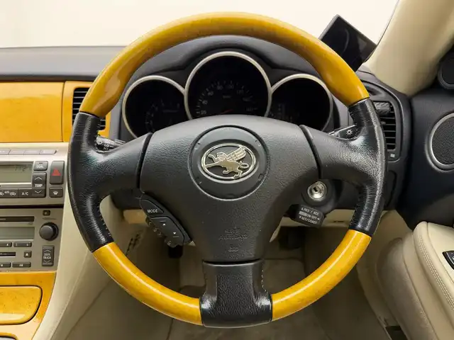 トヨタ ソアラ 430SCV 兵庫県 2001(平13)年 12.1万km パープル 純正メモリナビ/（CD/AM/FM/MD）/クルーズコントロール/電動オープン/レザーシート/シートヒーター（D/N席）/D席パワーシート/ETC/オートライト/純正18インチアルミホイール/スペアキー1本