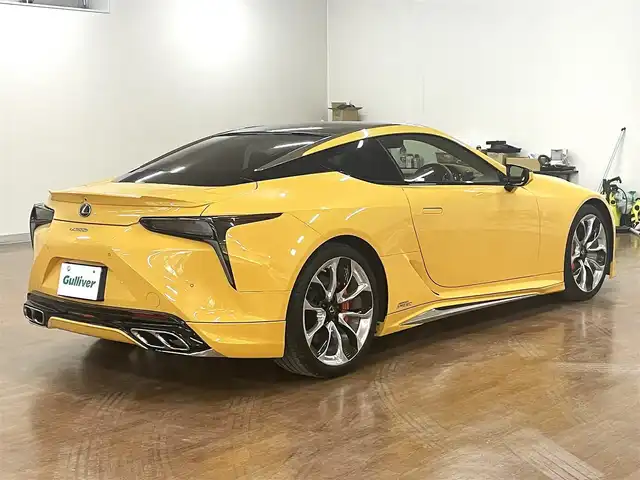 レクサス ＬＣ 500h Sパッケージ 道央・札幌 2018(平30)年 3万km ネープルスイエローコントラストレイヤリング モデリスタエアロ/純正21インチAW/OPブレーキキャリパー/カーボンルーフ/マークレビンソンリファレンスサウンド/セーフティシステムプラス/純正10.3インチワイドナビ/フルセグ/バックモニター/CD/DVD/BT/USB/レーダークルーズコントロール/アクティブリアウイング/アルカンターラベージュハーフレザーシート/アルカンターラルーフ/シートヒーター/エアーシート/ステアリングヒーター/ベンチレーション/8WAYパワーシート/後席アルカンターラシート/ダイナミックハンドリングシステム/三眼LEDヘッドライト/ビルトインETC2.0/スマートキー×2