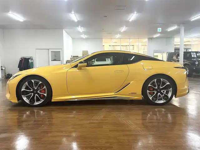レクサス ＬＣ 500h Sパッケージ 道央・札幌 2018(平30)年 3万km ネープルスイエローコントラストレイヤリング モデリスタエアロ/純正21インチAW/OPブレーキキャリパー/カーボンルーフ/マークレビンソンリファレンスサウンド/セーフティシステムプラス/純正10.3インチワイドナビ/フルセグ/バックモニター/CD/DVD/BT/USB/レーダークルーズコントロール/アクティブリアウイング/アルカンターラベージュハーフレザーシート/アルカンターラルーフ/シートヒーター/エアーシート/ステアリングヒーター/ベンチレーション/8WAYパワーシート/後席アルカンターラシート/ダイナミックハンドリングシステム/三眼LEDヘッドライト/ビルトインETC2.0/スマートキー×2