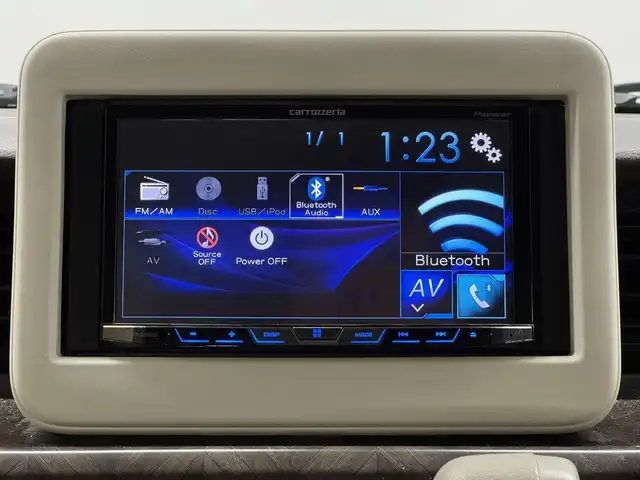 スズキ ラパン モード 三重県 2020(令2)年 5.8万km ノクターンブルーパール ガソリン/FF/インパネCVT/カロッツェリア 7インチディスプレイオーディオ FH-9200DVD/（FM/AM/CD/DVD/USB/iPod/Bluetooth/AUX/RCA）/バックカメラ/安全装備/・デュアルセンサーブレーキサポート/・車線逸脱警報機能/・ふらつき警報機能/・誤発進抑制機能/・後方誤発進抑制機能/・リヤパーキングセンサー/・後退時ブレーキサポート/・標識認識機能（車両進入禁止、はみ出し通行禁止、最高速度、一時停止）/・ハイビームアシスト/装備/・シートヒーター（D/N）/・オートエアコン/・オートライトシステム/・キセノンヘッドライト（ロービーム）/・プッシュスタート/・ステアリングスイッチ/・電動格納ドアミラー/・純正ホイールキャップ＆14インチスチールホイール/・保/取/オーディオ取/・スマートキーx2/など