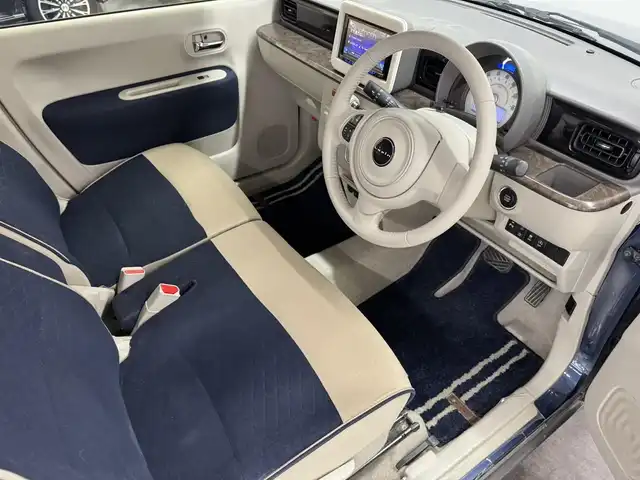 スズキ ラパン モード 三重県 2020(令2)年 5.8万km ノクターンブルーパール ガソリン/FF/インパネCVT/カロッツェリア 7インチディスプレイオーディオ FH-9200DVD/（FM/AM/CD/DVD/USB/iPod/Bluetooth/AUX/RCA）/バックカメラ/安全装備/・デュアルセンサーブレーキサポート/・車線逸脱警報機能/・ふらつき警報機能/・誤発進抑制機能/・後方誤発進抑制機能/・リヤパーキングセンサー/・後退時ブレーキサポート/・標識認識機能（車両進入禁止、はみ出し通行禁止、最高速度、一時停止）/・ハイビームアシスト/装備/・シートヒーター（D/N）/・オートエアコン/・オートライトシステム/・キセノンヘッドライト（ロービーム）/・プッシュスタート/・ステアリングスイッチ/・電動格納ドアミラー/・純正ホイールキャップ＆14インチスチールホイール/・保/取/オーディオ取/・スマートキーx2/など