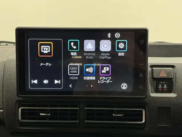 ダイハツ アトレー バン RS 三重県 2022(令4)年 1.8万km ブラックマイカメタリック ガソリン・ターボ/FR/インパネCVT/純正 9インチディスプレイオーディオ/（FM/AM/TV/Bluetooth/USB/iPod/HDMI/AndroidAuto/AppleCarPlay/ドラレコ）/バックカメラ/両側パワースライドドア（タッチ＆ゴーロック機能付）/ドライブレコーダー 前後/ビルトインETC/スマートアシスト/・衝突回避支援ブレーキ機能（対車両・対歩行者（昼夜））/・ブレーキ制御付誤発進抑制機能（前方・後方）/・衝突警報機能（対車両・対歩行者（昼夜））/・車線逸脱抑制制御・車線逸脱警報・路側逸脱警報・ふらつき警報/・全車速追従機能付ACC（アダプティブクルーズコントロール）/・LKC（レーンキープコントロール）/・コーナーセンサー（フロント2個／リヤ4個）/・標識認識機能（進入禁止／最高速度／一時停止）/装備/【OP】視界補助パック（＆バックカメラ）/●スマートインナーミラー/【OP】LEDパック/●LEDヘッドランプ＆フォグランプ、ルームランプ、荷室灯/●アダプティブドライビングビーム/●サイドビューランプ/・革調シートカバー/・オートエアコン/・オートライト/・ステアリングスイッチ/・純正12inAW/・スマートキーx2/など