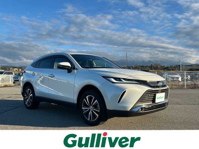 トヨタ ハリアー G 富山県 2022(令4)年 5万km ホワイトパールクリスタルシャイン ワンオーナー/セーフティセンス/純正8型ナビ/(AM/FM/BT/フルセグ)/バックカメラ/パワーバックドア/ETC2.0/レーダークルーズコントロール/デジタルインナーミラー/Clazzioシートカバー/ハーフレザーシート/パワーシート(D席)/革巻きステアリング/ステアリングスイッチ/コーナーセンサー(前後)/AUTOライト/LEDヘッドライト/フォグランプ/AUTOハイビーム/横滑り防止/プッシュスタート/スマートキー