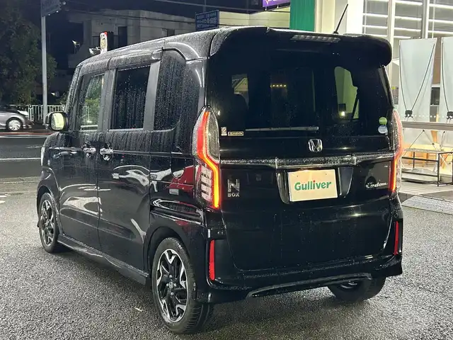 ホンダ Ｎ ＢＯＸ カスタム G L ターボ ホンダセンシング 静岡県 2019(平31)年 3.3万km クリスタルブラックパール ユーザー買取車両/ワンオーナー/純正SDナビ（VXU-195NBi）/【AM/FM/TV/CD/BT/SD】/純正15インチAW/純正サイドエアロパーツ/MTモード付AT/パドルシフト/エンジンスタートボタン/クルーズコントロール（追従走行あり）/USB入力端子/ETC/ドライブレコーダー/ベンチシート/ハーフレザーシート/両側パワースライドドア/横滑り防止装置/レーンアシスト/衝突被害軽減システム/保証書/取扱説明書