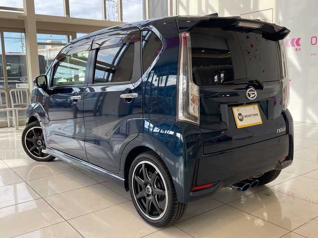 ダイハツ ムーヴ カスタム RS ハイパーLTD SAⅢ 埼玉県 2019(令1)年 3万km レーザーブルークリスタルシャイン スマートアシスト/純正メモリーナビ/　CD/DVD/BT/フルセグ/バックカメラ、全方位カメラ/LEDオートライト/ハーフレザーシート/運転席シートヒーター/社外16インチアルミホイール/ETC