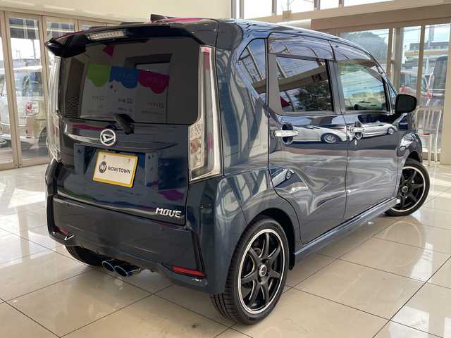 ダイハツ ムーヴ カスタム RS ハイパーLTD SAⅢ 埼玉県 2019(令1)年 3万km レーザーブルークリスタルシャイン スマートアシスト/純正メモリーナビ/　CD/DVD/BT/フルセグ/バックカメラ、全方位カメラ/LEDオートライト/ハーフレザーシート/運転席シートヒーター/社外16インチアルミホイール/ETC