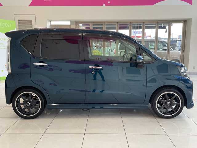 ダイハツ ムーヴ カスタム RS ハイパーLTD SAⅢ 埼玉県 2019(令1)年 3万km レーザーブルークリスタルシャイン スマートアシスト/純正メモリーナビ/　CD/DVD/BT/フルセグ/バックカメラ、全方位カメラ/LEDオートライト/ハーフレザーシート/運転席シートヒーター/社外16インチアルミホイール/ETC