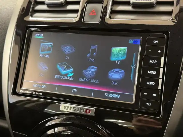 日産 マーチ ニスモS 群馬県 2021(令3)年 0.8万km ブリリアントホワイトパール 社外7インチワイドナビ/・AM/FM/フルセグTV/・CD/DVD/USB/SD/・Bluetooth/MSV/5MT/横滑り防止/バックカメラ/バックフォグランプ/ドライブレコーダー/純正フロアマット/純正ドアバイザー/純正16インチアルミホイール/社外LEDヘッドライト/社外マフラー（フジツボ）/ニスモブレーキホース/スマートキー/プッシュスタート