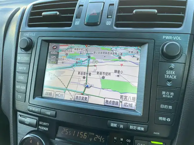 トヨタ マークＸ ジオ 240G エアロツアラー 埼玉県 2008(平20)年 8.2万km シルバーメタリック /ワンオーナー//純正HDDナビ//バックカメラ//CD&DVD再生//前2席パワーシート//ビルトインETC//スマートキーx2//キセノン//W.サイド.カーテンエアバッグ//ABS//横滑り防止装置//コーナーセンサー//革巻きステアリング//オートライト//Fフォグランプ//プライバシーガラス//ドアバイザー//純正18インチAW//新車時保証書//取扱説明書//ナビ取説