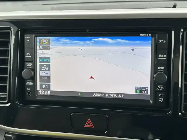 日産 デイズ ルークス HWS X Vセレクション 大阪府 2019(平31)年 2.2万km ホワイトパール 純正８インチナビ　/   フルセグＴＶ/CD/Bluetooth　/アラウンドビューモニター　/エマージェンシーブレーキ/レーンキープアシスト　/両側パワースライドドア　/アイドリングストップ/nano-e付サーキュレーター　/ハーフレザーシート/純正15インチアルミホイール　/純正フロアマット　/プッシュスタート　/スマートキー/ＬＥＤ/取扱説明書/保証書