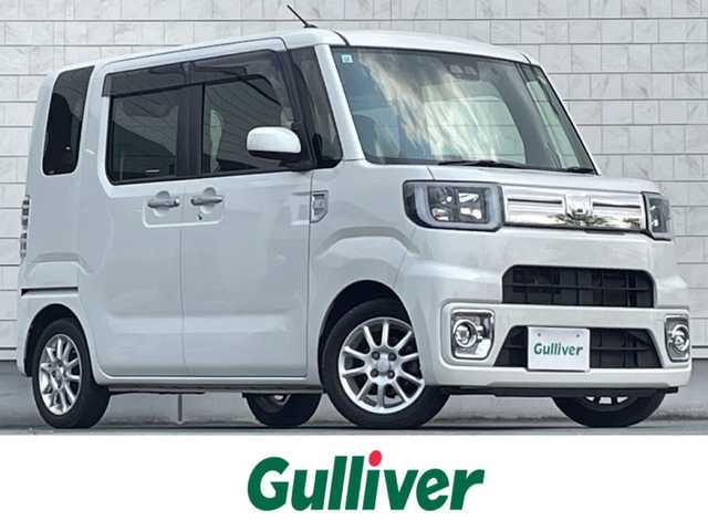 ダイハツ ウェイク G ターボ SA Ⅲ 岩手県 2018(平30)年 6.6万km パールホワイトⅢ 禁煙車/4WD/社外ナビ/→フルセグTV/BT/CD/DVD/バックカメラ/両側パワースライドドア/衝突被害軽減ブレーキ/コーナーセンサー/運転席シートヒーター/ドライブレコーダー/ETC/〇プッシュスタート/〇アイドリングストップ/〇電動格納ミラー/〇ドアバイザー/〇純正フロアマット/純正LEDヘッドライト/オートライト/オートハイビーム/フォグライト