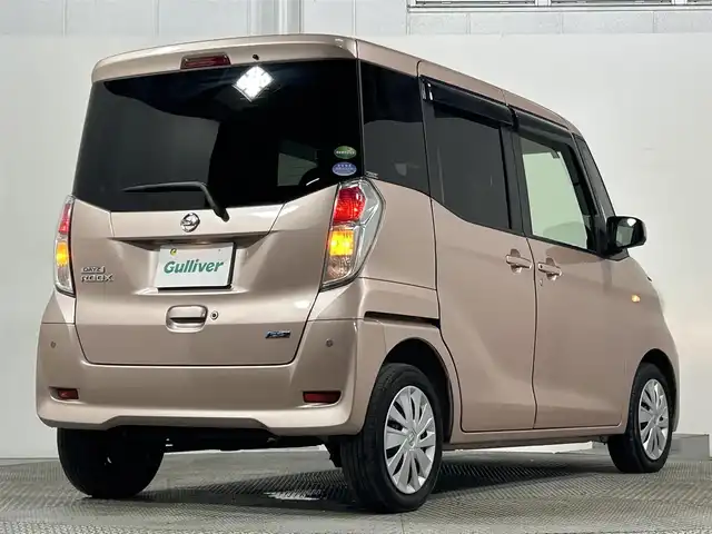 日産 デイズ ルークス X Vセレ +SeftyⅡ 大阪府 2015(平27)年 3.9万km シルキーローズM 純正ナビ　アラウンドビューモニター　フルセグTV Bluetooth　DVD再生　片側パワースライドドア　エマージェンシーブレーキ　ビルトインETC クルーズコントロール　オートライト　HIDヘッドライト　スマートキー