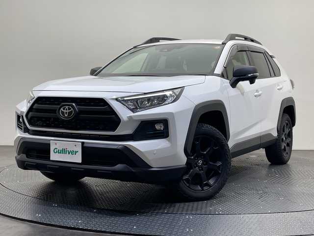 トヨタ ＲＡＶ４ アドベンチャー オフロードPKGⅡ 愛媛県 2024(令6)年 1.6万km スーパーホワイトⅡ 純正10.5インチナビ/Bluetooth/フルセグテレビ/バックカメラ/レーダークルーズコントロール/衝突被害軽減ブレーキ/レーンキープアシスト/前後コーナーセンサー/ブラインドスポットモニター/前後ドライブレコーダー/パワーシート/シートヒーター/シートエアコン/ETC/4WD/ルーフレール/LEDヘッドランプ/オートマチックハイビーム/オートライト/スペアキー/取扱説明書/保証書